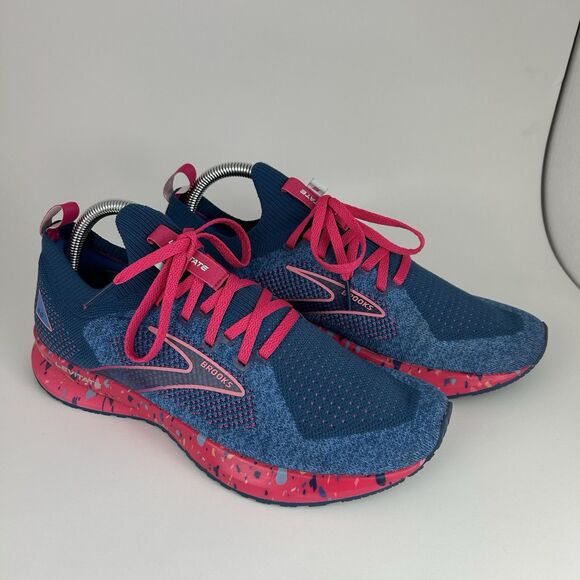 Brooks Levitate Stealthfit 5 Women's Size 9 B Blue Pink Running Shoes Sneakers - Picture 5 of 10